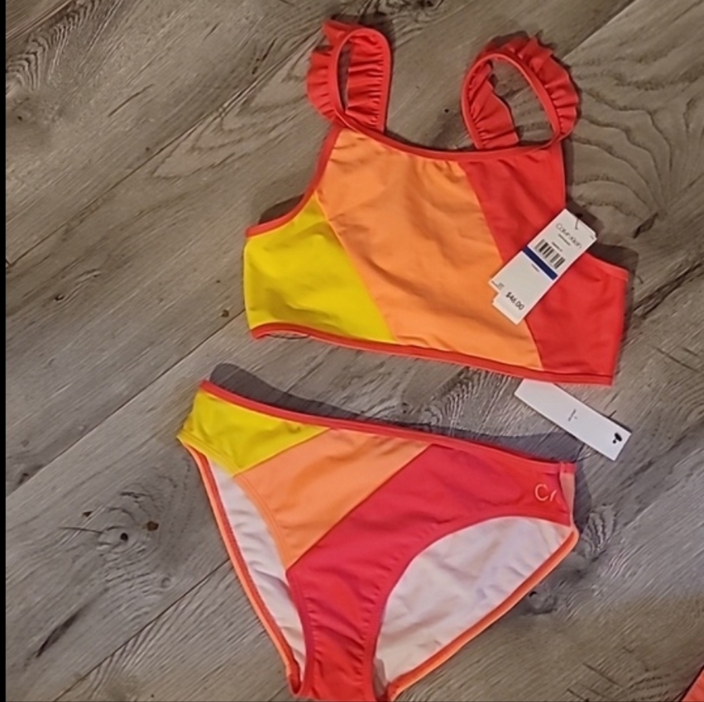 New Calvin Klein Swimsuit Girls XL